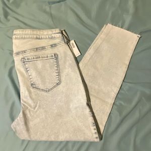NEW Old Navy Rockstar Super Skinny cut-off ankle jeans, mid-rise, size 16